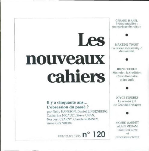 Les Nouveaux Cahiers N°120 (Printemps  1995)
